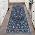 HEBE Washable Hallway Runner Rug 2'x 6' Non Slip Kitchen Rugs Runner, Low Pile by HEBE