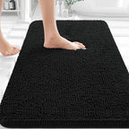 OLANLY Bathroom Rugs 36x24, Extra Soft Absorbent Chenille Bath Rugs, Rubber by OLANLY