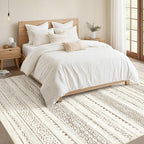 Nakagishi Area Rugs 8x10 Living Room: Washable Boho Large Neutral Soft - Image 5