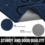 Smiry Dog Door Mat for Muddy Paws, Absorbent Dirt Trapper Non Slip Quick Dry - Image 4