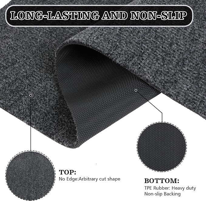 Doormats, Thin Indoor Door Mat 36''x 24'', Low Profile Non Slip Outdoor Doormats - Image 6