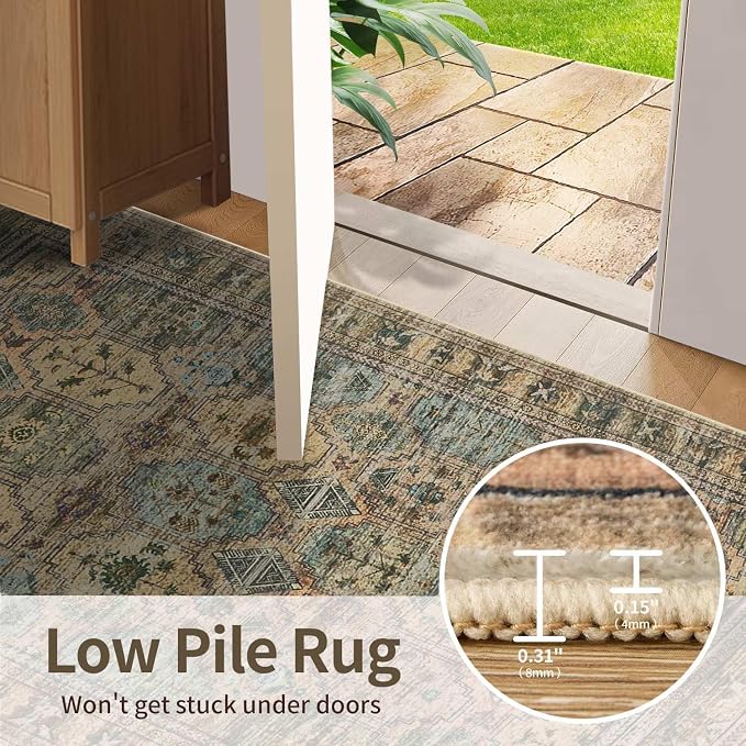 Rugxara 8x10 Area Rugs for Living Room Bedroom, Large Washable Rug, Non Slip & - Image 6
