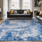 Rugflix 8x10 Area Rugs for Living Room, Washable Large Rug Stain-Resistant Low by RugflixAreaRugs
