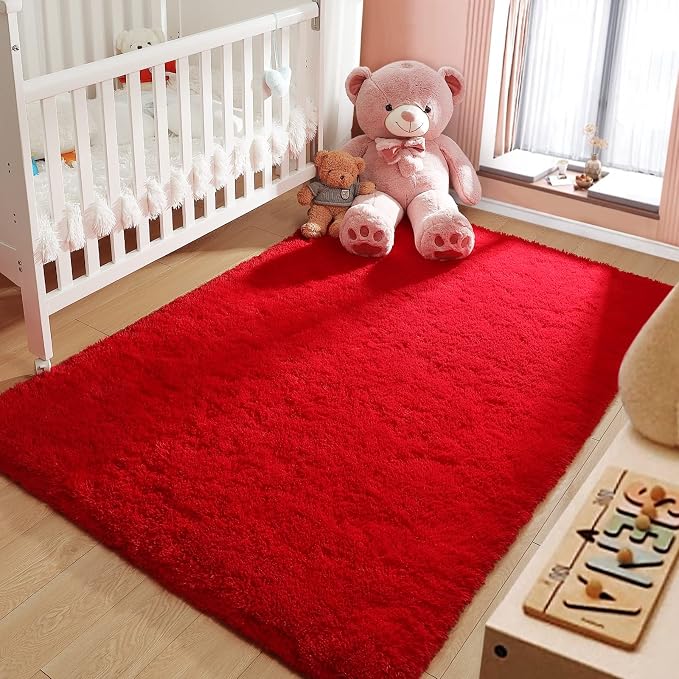 LOCHAS Ultra Soft Indoor Modern Area Rugs Fluffy Living Room Carpets - Image 6