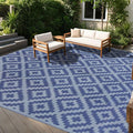 SAND MINE Reversible Mats, Plastic Straw Rug, Modern Area Rug, Large Floor Mat by SANDMIND