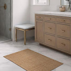 MatEssenz 2x3 Textured Washable Entry Rug, Natural Woven Low-Profile Door Mat - Image 7