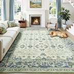Lessymo Washable Area Rug for Living Room, 8x10 Large Rugs by Lessymo