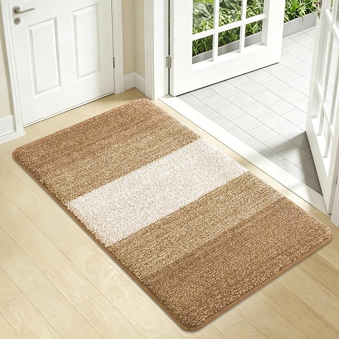 Kitinjoy Indoor Outdoor Door Mat, 34x21 Non-Slip Absorbent Dirt Trapper by Kitinjoy
