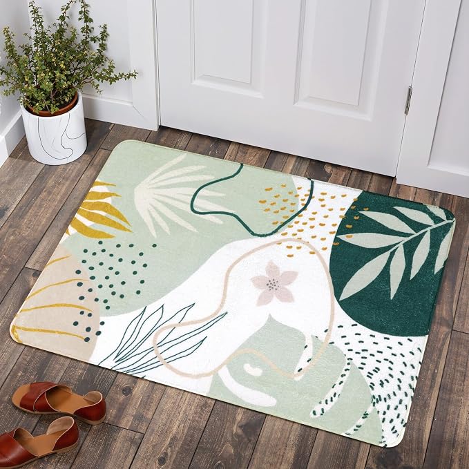 Lahome Green Washable Area Rug by Lahome