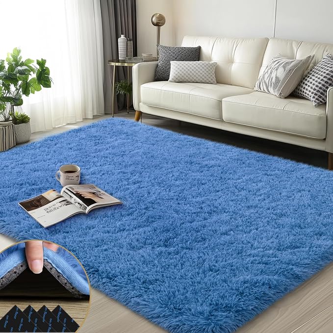 Mugorn 3x5 Rugs for Bedroom, Soft Shag Kids Rug Small Carpet by MUGORN