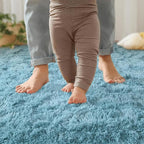 YJ.GWL Runner Rugs for Hallway, 2x4 Washable Small Teal Bedside Rugs for Living - Image 6