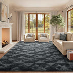 6x9 Ft Large Shag Rugs for Bedroom Living Room for Men Boys, Tie Dyed Ultra - Image 3