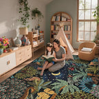 GarveeHome 6x9 Area Rug Jungle Green Washable Rugs - Image 2