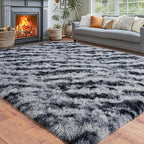 Area Rugs for Living Room 6x9, Ultra Soft Fluffy Rug for Bedroom, Modern Shaggy by Awaytail