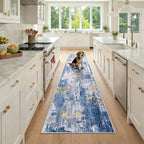 RELEANY Washable Area Rugs 2x9 Non-Slip Modern Abstract Soft by RELEANY