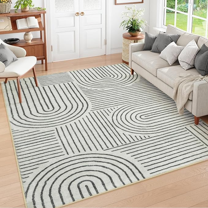 Lahome Abstract 9x12 Area Rugs for Living Room Bedroom, Soft Washable Rugs 9x12 by Lahome
