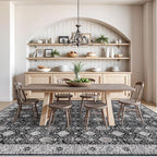 Vintage 10x14 Washable Area Rug: Large Living Room Rugs Indoor Soft Stain - Image 7