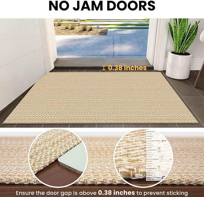 IOHOUZE Washable Runner Rug 3x8 Non Slip Rubber Backed Wide Hallway Runner - Image 2