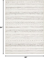cotiled 5x7 Area Rugs Living Room Rug: Washable Boho Rugs - Image 2