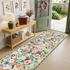 Runner Rug for Entryway: 3x10 Kitchen Rugs Non Slip Washable Ultra-Thin Soft - Image 2