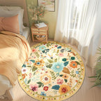RELEANY Floral 6ft Area Rugs Washable Print Boho Cute Carpet Non Slip Flower - Image 8