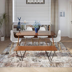Rugcomf Modern Abstract Washable Rugs 8'x10' - Image 3