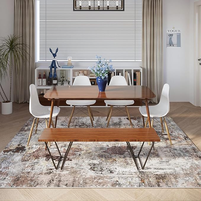 Rugcomf Modern Abstract Washable Rugs 8'x10' - Image 3