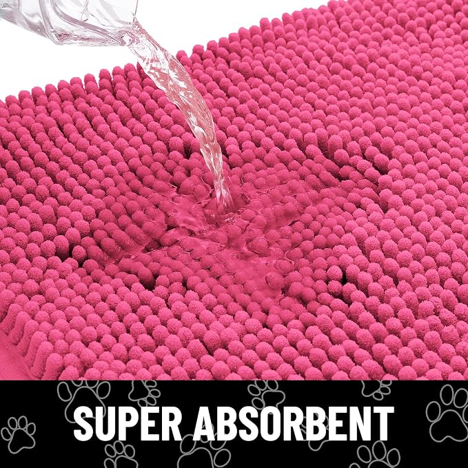 Smiry Dog Door Mat for Muddy Paws, Absorbent Dirt Trapper Non Slip Quick Dry - Image 5