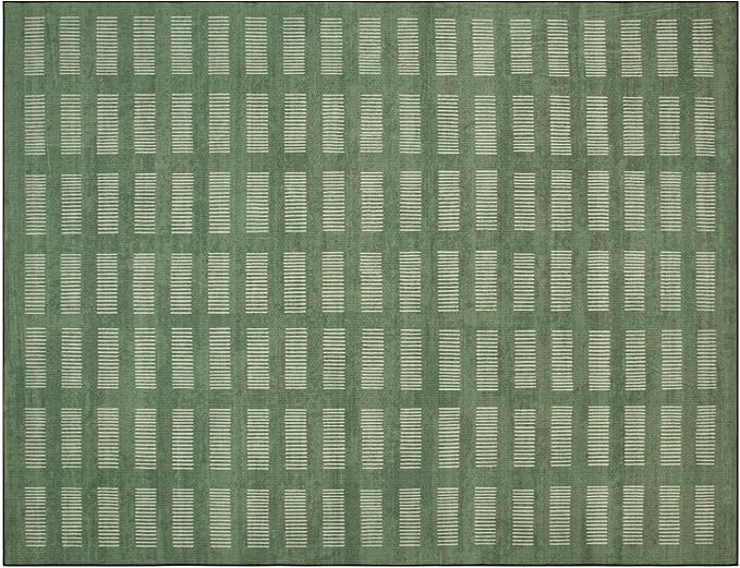 Washable Rugs 8x10 Area Rugs for Living Room, Ultra Soft Faux Wool Retro Carpets - Image 8