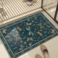 2x3 Washable Rug, Small Door Mat Floral Entryway Rug, Boho Front Door Mat by Rugxara