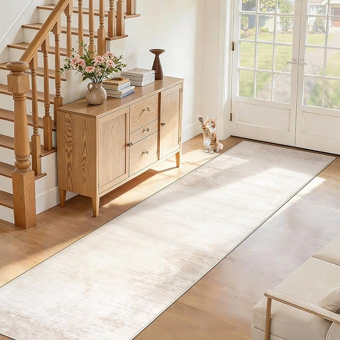 2x8 Runner Rug Washable Hallway Rugs: Modern Abstract Kitchen Rug Soft Non Slip by MXSANYOORUG