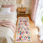 RELEANY Floral 2x5 Area Rugs Washable Print Boho Cute Carpet Non Slip Flower - Image 3