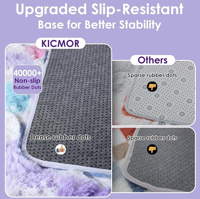 KICMOR Purple Rainbow 5x8 Area Rug - Image 4