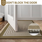 Front Door Mat 31''x47'', Absorbent Dirt Resist Washable Non Slip Low-Profile - Image 6