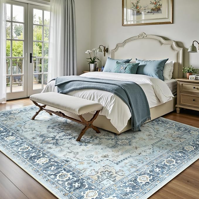Lofus 6x9 Area Rugs for Living Room, Machine Washable Non-Slip Area Rug - Image 4