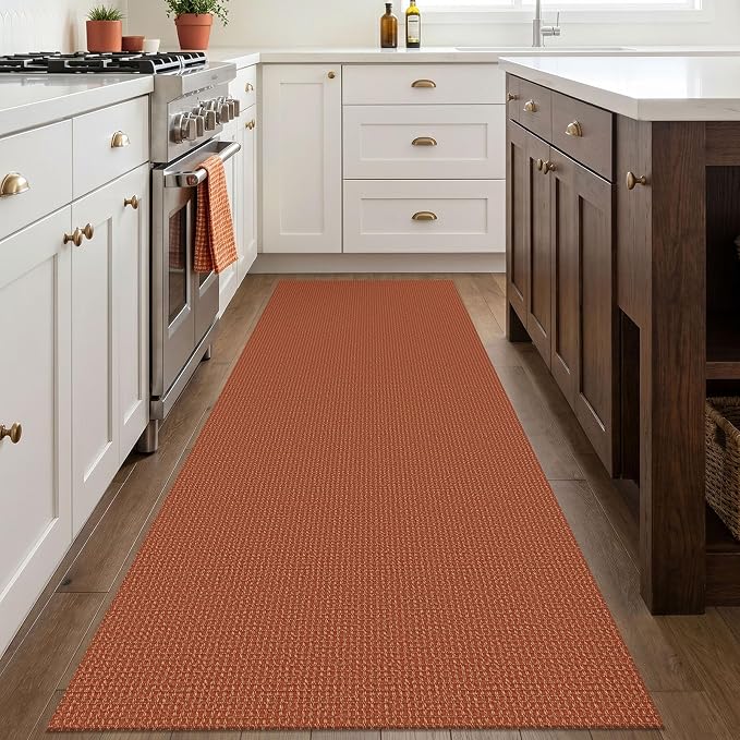 IOHOUZE Washable Runner Rug 3x8 Non Slip Rubber Backed Wide Hallway Runner - Image 2