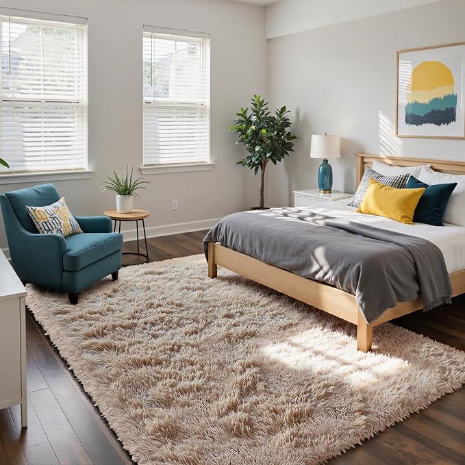 yongyangjuxin Fluffy Rug Shag Area Rug, Large Shag Area Rugs - Image 2