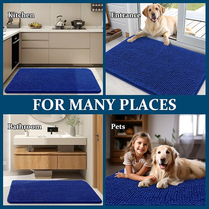 OLANLY Dog Door Mat for Muddy Paws 32x20, Absorbs Moisture and Dirt, Absorbent - Image 8