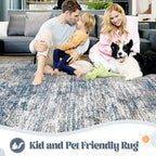 XLUEZ 10x12 Area Rug for Living Room, Washable Modern Abstract Large Area Rug - Image 3