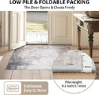 RELEANY Washable Area Rugs Square 8ft Non-Slip Modern Abstract Soft - Image 4