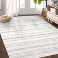 Nakagishi Area Rug Living Room Rugs: 4x6 Soft Machine Washable Boho Neutral by NakagishiAreaRug