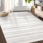 Nakagishi Area Rug Living Room Rugs: 4x6 Soft Machine Washable Boho Neutral by NakagishiAreaRug