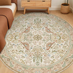 Hazo Haus Beige 6ft Round Rug for Living Room - Image 3