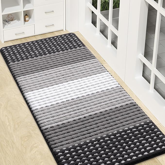 Kitinjoy Indoor Outdoor Door Mat, 47x20 Non-Slip Absorbent Dirt Trapper by Kitinjoy