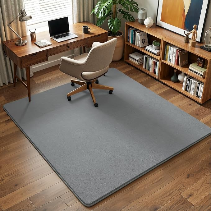 Amearea 4x4 Square Area Rugs for Bedroom Living Room, Modern Grey Thickened - Image 8
