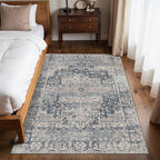 Rugxara 4x6 Rug for Living Room Bedroom, Vintage Retro Boho Area Rugs, Non Slip - Image 2