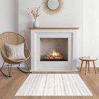 Nakagishi 2X3 Rug Washable Area Rug: Small Soft Boho Farmhouse Neutral Moroccan - Image 7