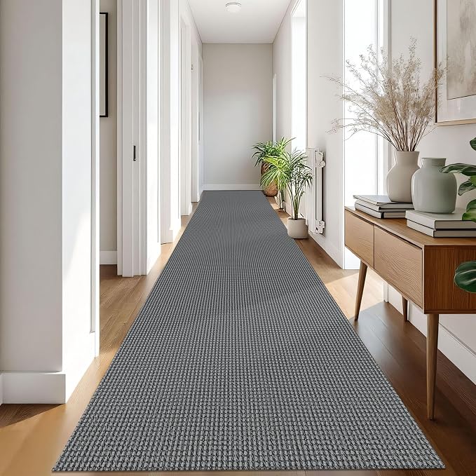 IOHOUZE Washable Exrea Long Hallway Runner Rug 3x18 Non Slip Rubber Backed - Image 8