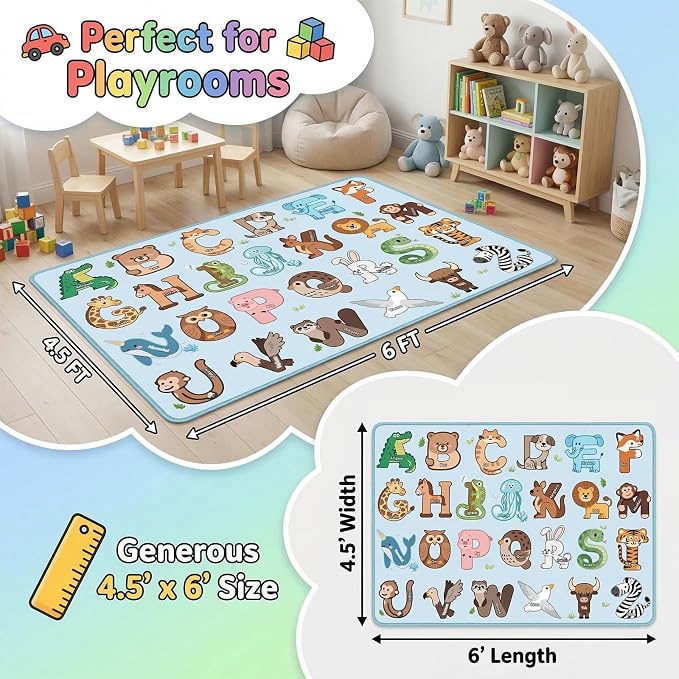 ABC Rugs for Kids Playroom - Image 2