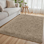 4x6 Area Rug for Living Room, Ultra Soft Fluffy Shag Rugs for Bedroom, Non-Slip by Yidanamy
